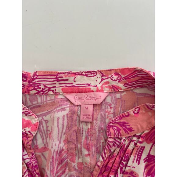 Lilly Pulitzer Sarasota Tunic in Paradise Rule Breakers Women's Size Medium - Picture 14 of 16